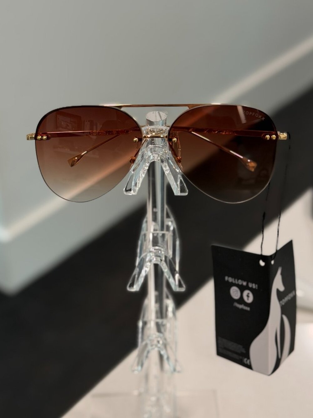 TOPFOXX Megan 2 Aviators - Faded Brown